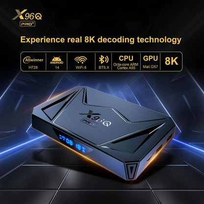 X96Q Pro+ Cortex-A55 Android 14 Octa-core CPU 4K HD Internet Set-top Box, RAM:4GB+32GB(UK Plug) - Others by PMC Jewellery | Online Shopping South Africa | PMC Jewellery | Buy Now Pay Later Mobicred