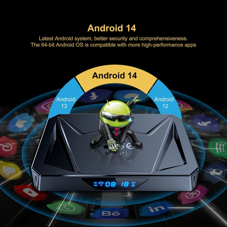 X96Q Pro+ Cortex-A55 Android 14 Octa-core CPU 4K HD Internet Set-top Box, RAM:2GB+16GB(AU Plug) - Others by PMC Jewellery | Online Shopping South Africa | PMC Jewellery | Buy Now Pay Later Mobicred