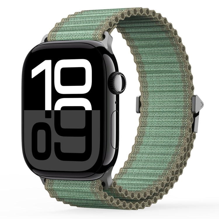 For Apple Watch Series 10 46mm DUX DUCIS YC Series Ocean Nylon Watch Band(Green) - Watch Bands by DUX DUCIS | Online Shopping South Africa | PMC Jewellery | Buy Now Pay Later Mobicred