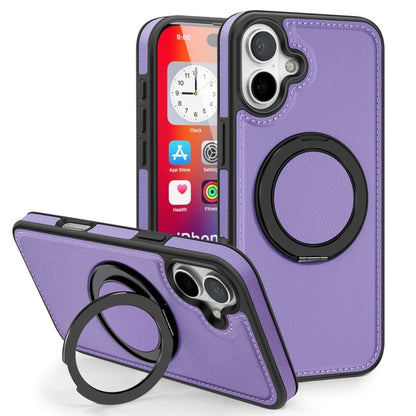 For iPhone 16 Plus Yashi 360 Degree Rotating MagSafe Holder Phone Case(Purple) - iPhone 16 Plus Cases by PMC Jewellery | Online Shopping South Africa | PMC Jewellery | Buy Now Pay Later Mobicred