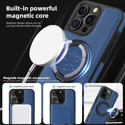 For iPhone 16 Yashi 360 Degree Rotating MagSafe Holder Phone Case(Blue) - iPhone 16 Cases by PMC Jewellery | Online Shopping South Africa | PMC Jewellery | Buy Now Pay Later Mobicred