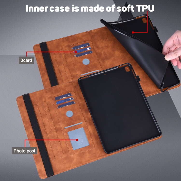 For Honor Pad 8 Peacock Embossed Pattern Leather Tablet Case(Brown) - Honor by PMC TechLife | Online Shopping South Africa | PMC TechLife | Buy Now Pay Later Mobicred