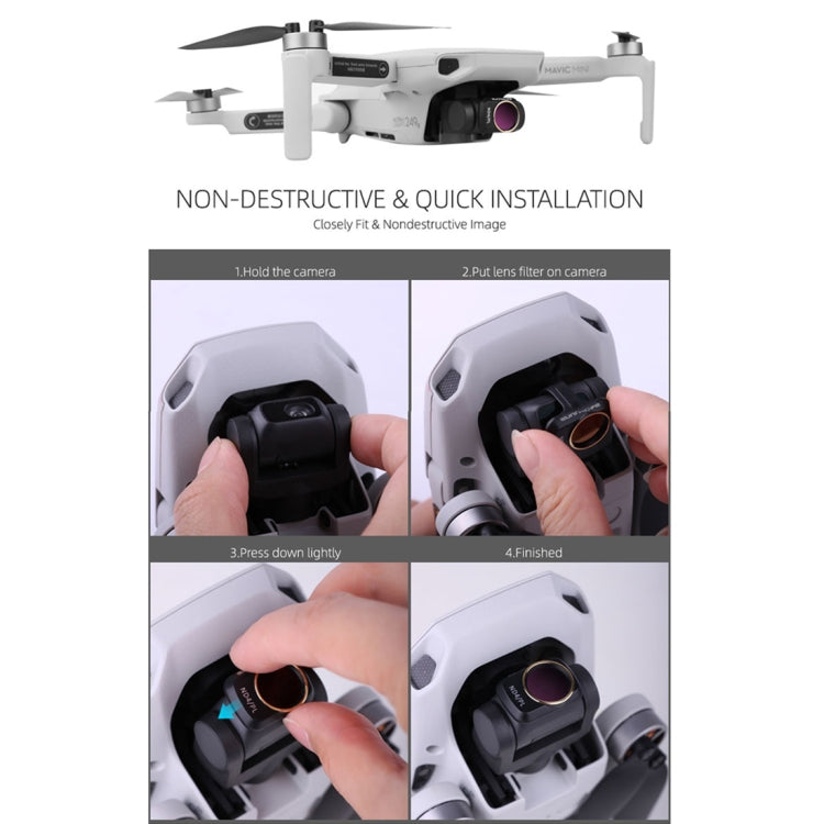 Sunnylife MM-FI9250 Lens Filter For DJI Mini 4K/Mini 2 SE/Mini SE/Mini 2/Mavic Mini - Lens Filter by Sunnylife | Online Shopping South Africa | PMC TechLife | Buy Now Pay Later Mobicred