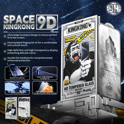 For iPhone 16 Plus / 15 Plus WK WTP-087 Space King Kong 9D Curved HD Tempered Glass Screen Protector - iPhone 16 Plus Tempered Glass by WK | Online Shopping South Africa | PMC Jewellery | Buy Now Pay Later Mobicred