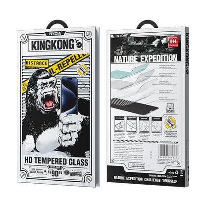 For iPhone 16 Plus / 15 Plus WK WTP-087 Space King Kong 9D Curved HD Tempered Glass Screen Protector - iPhone 16 Plus Tempered Glass by WK | Online Shopping South Africa | PMC Jewellery | Buy Now Pay Later Mobicred