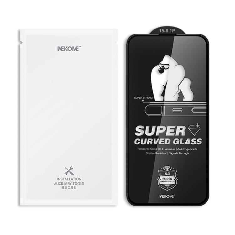 For iPhone 16 / 15 WK WTP-092 King Kong 6D Curved 28 Degree Privacy Tempered Glass Film - iPhone 16 Tempered Glass by WK | Online Shopping South Africa | PMC Jewellery | Buy Now Pay Later Mobicred