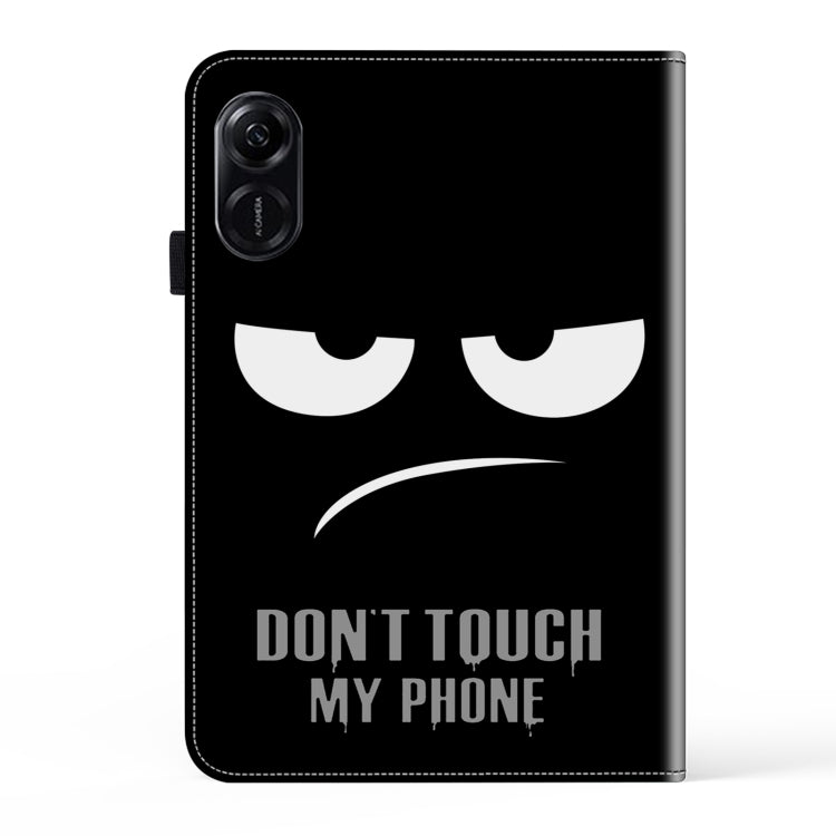 For Honor Pad X9 Crystal Texture Painted Leather Tablet Case(Dont Touch My Phone) - Honor by PMC TechLife | Online Shopping South Africa | PMC TechLife | Buy Now Pay Later Mobicred