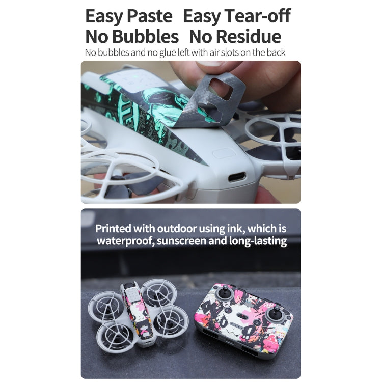 For DJI Neo Drone Body Remote Control Protective Sticker(Grunge Eyes) - free shipping - PMC TechLife - Order now!
