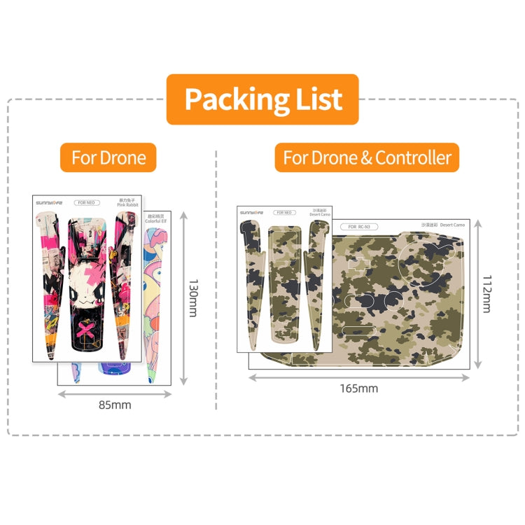 For DJI Neo Drone Body Remote Control Protective Sticker(Graffiti Boom) - free shipping - PMC TechLife - Order now!