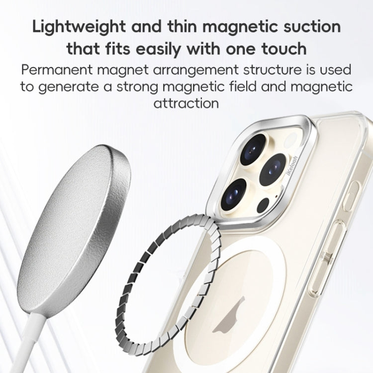 For iPhone 16 ZGA Magsafe Clear PC Tempered Glass Phone Case(Frosted White) - iPhone 16 Cases by ZGA | Online Shopping South Africa | PMC Jewellery | Buy Now Pay Later Mobicred