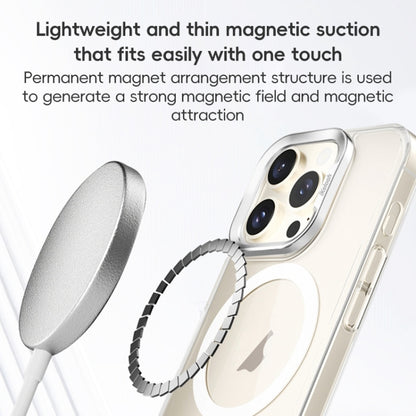 For iPhone 16 Pro Max ZGA Magsafe Clear PC Tempered Glass Phone Case(Frosted White) - iPhone 16 Pro Max Cases by ZGA | Online Shopping South Africa | PMC Jewellery | Buy Now Pay Later Mobicred