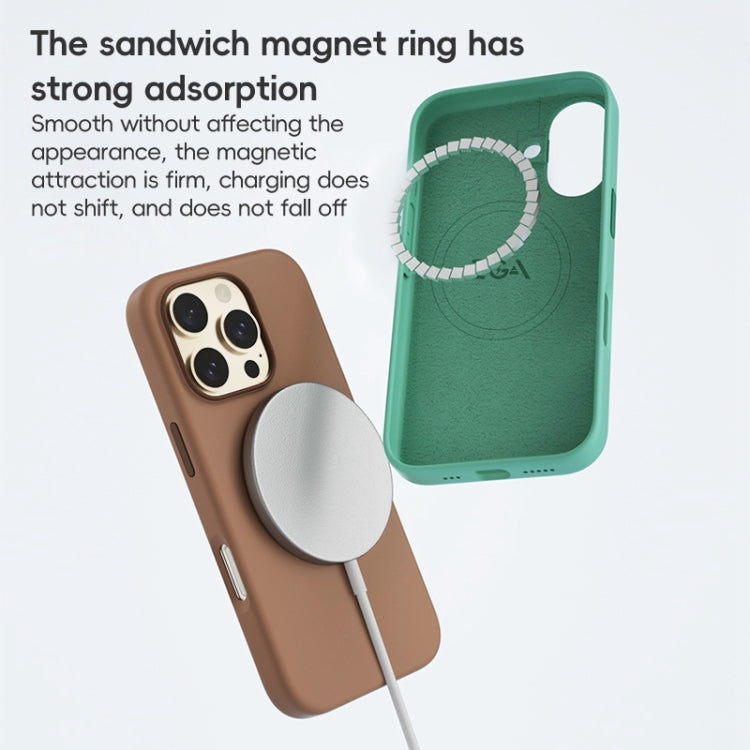 For iPhone 16 Pro ZGA Colorful Liquid Silicone Magsafe Phone Case(Grey) - iPhone 16 Pro Cases by ZGA | Online Shopping South Africa | PMC Jewellery | Buy Now Pay Later Mobicred