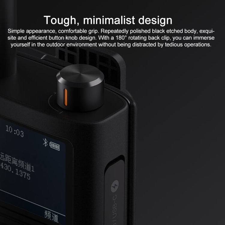 Original Xiaomi IP65 Waterproof UV Dual Band Walkie Talkie 2(Black) - free shipping - PMC Jewellery - Order now!