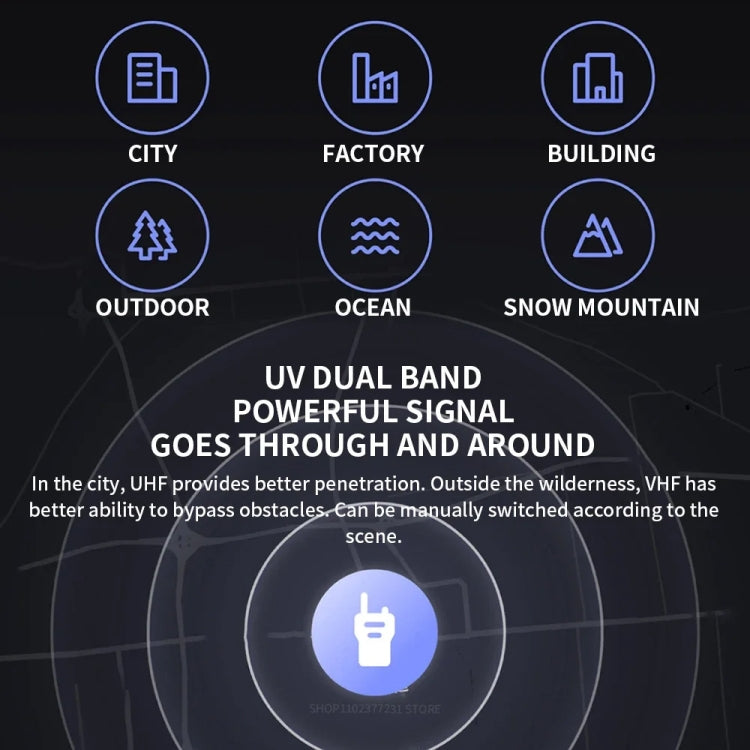 Original Xiaomi IP65 Waterproof UV Dual Band Walkie Talkie 3(Black) - free shipping - PMC Jewellery - Order now!