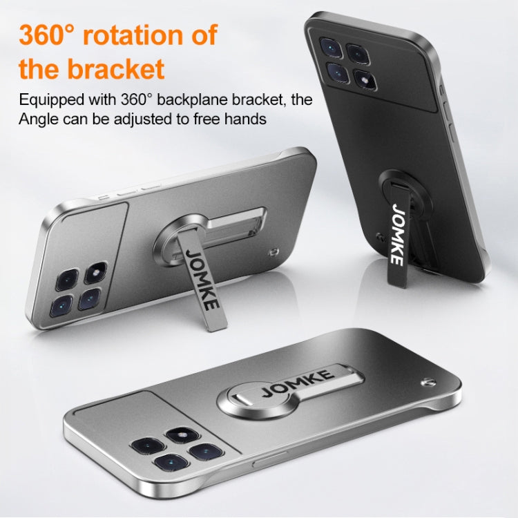 For Redmi K70 Ultra Baking Varnish 360 Rotate Holder No Frame PC Phone Case(Black) - free shipping - PMC Jewellery - Order now!