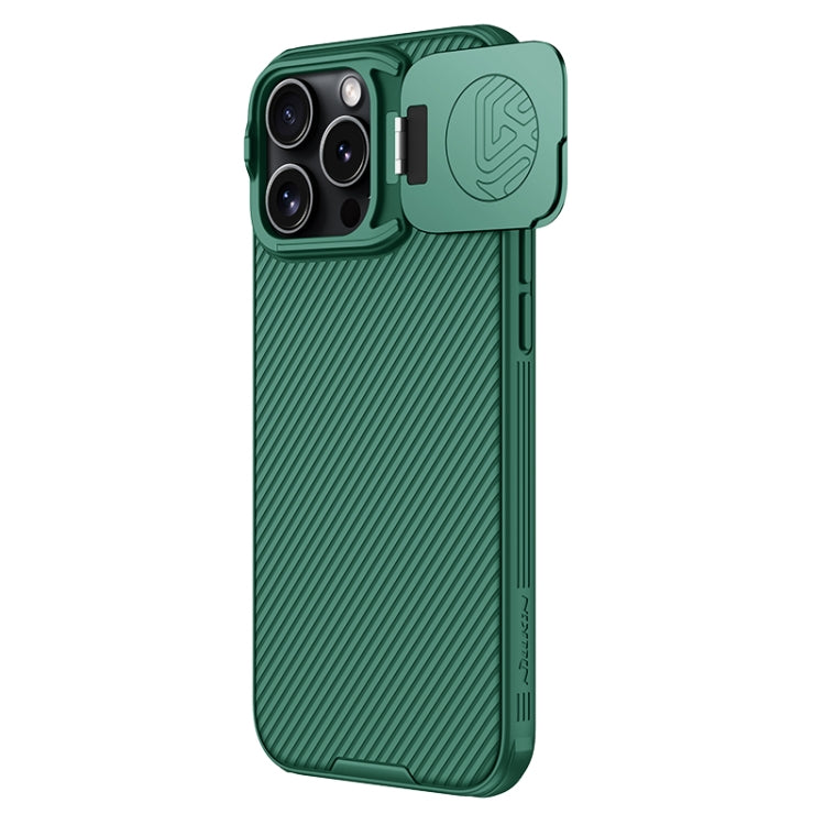 For iPhone 16 Pro NILLKIN Black Mirror Prop CD Texture Mirror Phone Case(Green) - iPhone 16 Pro Cases by NILLKIN | Online Shopping South Africa | PMC Jewellery | Buy Now Pay Later Mobicred