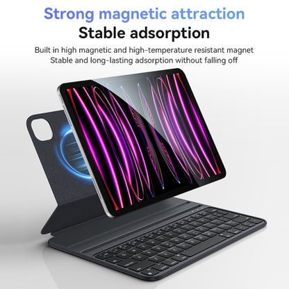 For iPad 10th Gen 10.9 2022 Yesido Dual-sided Clip Magnetic Keyboard Leather Case(Black) - Universal by Yesido | Online Shopping South Africa | PMC Jewellery | Buy Now Pay Later Mobicred