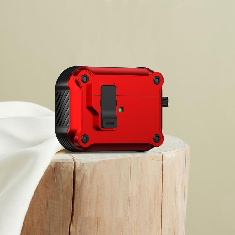 For AirPods 4 Eagle Shockproof Earphone Protective Case with Switch(Red) - free shipping - PMC Jewellery - Order now!