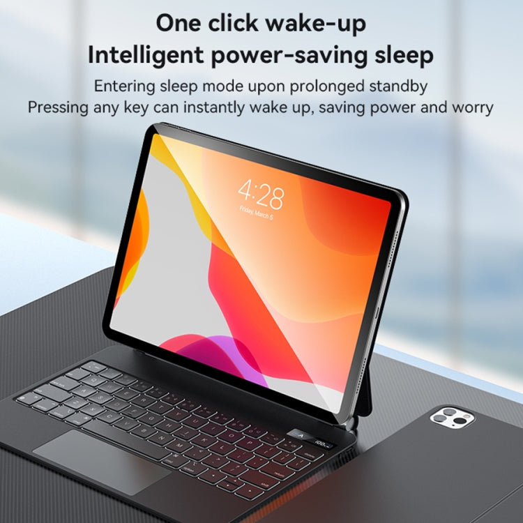 For iPad Pro 12.9 2020 / 2018 Yesido Dual-sided Clip Digital Display Magnetic Keyboard Leather Case(Black) - free shipping - PMC Jewellery - Order now!