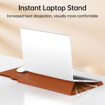 Multifunctional Laptop PU Magnetic Stand Split Liner Bag with Mouse Pad Function, Size:15 inch(Rose Gold) - 15 inch by PMC Jewellery | Online Shopping South Africa | PMC Jewellery | Buy Now Pay Later Mobicred