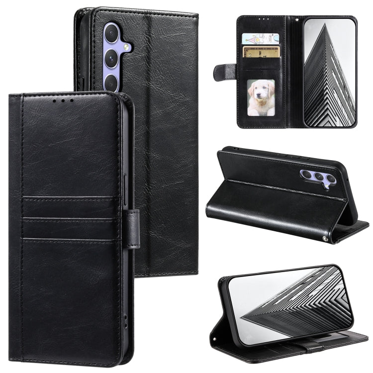 For Samsung Galaxy S25+ 5G Simple 6-Card Wallet Leather Phone Case(Black) - Galaxy S25+ 5G Cases by PMC Jewellery | Online Shopping South Africa | PMC Jewellery | Buy Now Pay Later Mobicred