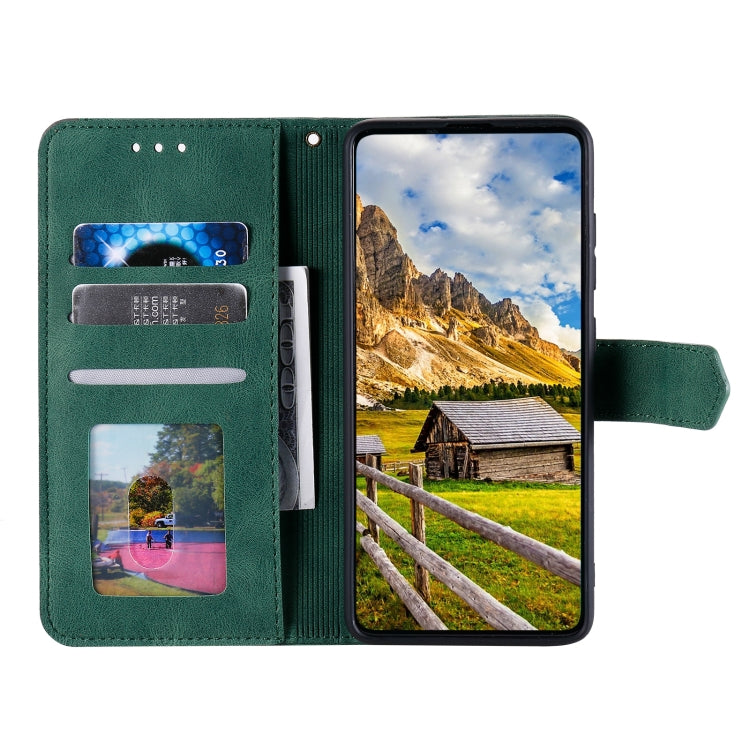 For Samsung Galaxy S25 Ultra 5G Nail Skin Feel Stitching Calf Texture Leather Phone Case(Green) - Galaxy S25 Ultra 5G Cases by PMC Jewellery | Online Shopping South Africa | PMC Jewellery | Buy Now Pay Later Mobicred