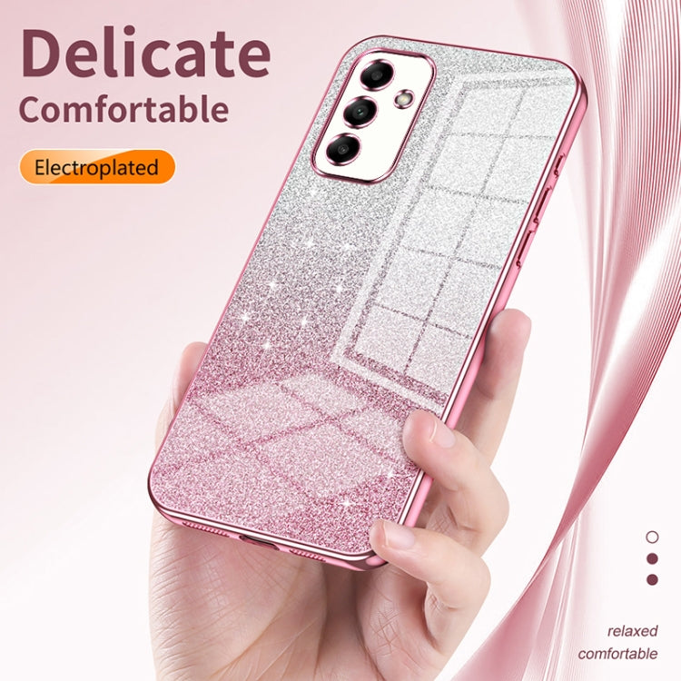 For Samsung Galaxy S25 5G Gradient Glitter Powder Electroplated Phone Case(Silver) - Galaxy S25 5G Cases by PMC Jewellery | Online Shopping South Africa | PMC Jewellery | Buy Now Pay Later Mobicred