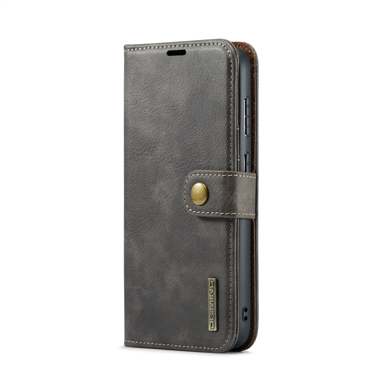 For Samsung Galaxy S24 FE 5G DG.MING Crazy Horse Texture Detachable Magnetic Leather Case(Grey) - Galaxy S24 FE 5G Cases by DG.MING | Online Shopping South Africa | PMC Jewellery | Buy Now Pay Later Mobicred