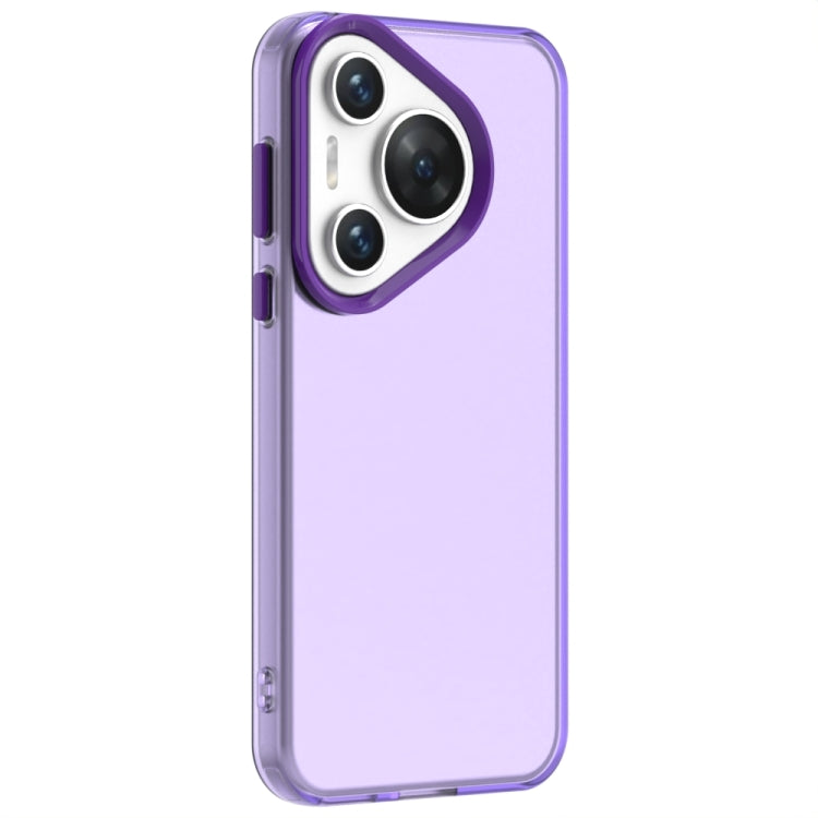 For Huawei Pura 70 Candy PC Hybrid TPU Shockproof Phone Case(Purple) - Huawei Cases by PMC Jewellery | Online Shopping South Africa | PMC Jewellery | Buy Now Pay Later Mobicred