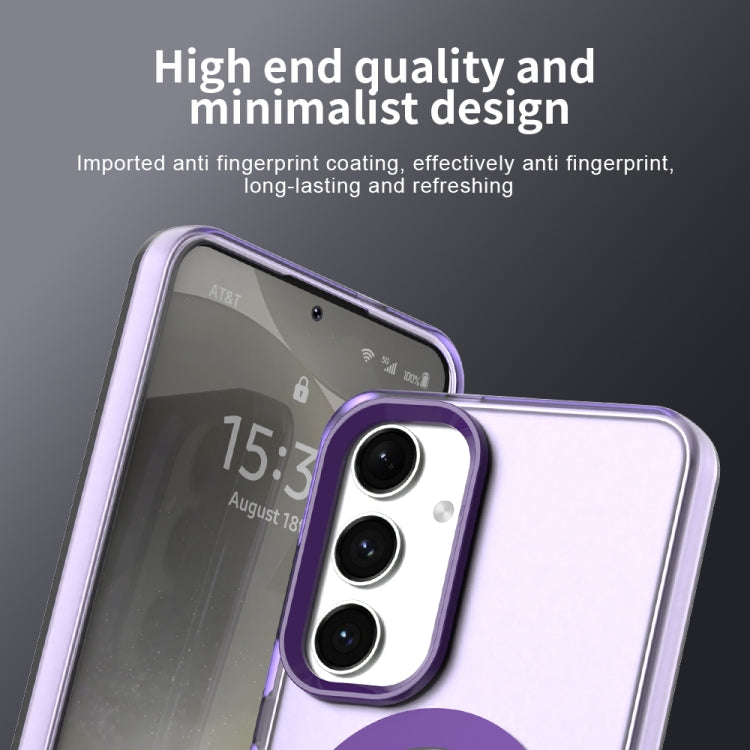 For Samsung Galaxy S25+ 5G Candy Magsafe PC Hybrid TPU Phone Case(Purple) - Galaxy S25+ 5G Cases by PMC Jewellery | Online Shopping South Africa | PMC Jewellery | Buy Now Pay Later Mobicred