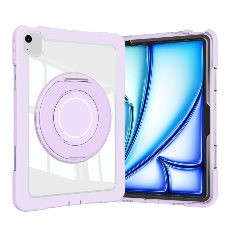 For iPad Air 11 2024 / Air 10.9 2022 Crystal Armor PC Hybrid TPU Tablet Case(Purple) - iPad Air 11 2024 Cases by PMC Jewellery | Online Shopping South Africa | PMC Jewellery | Buy Now Pay Later Mobicred