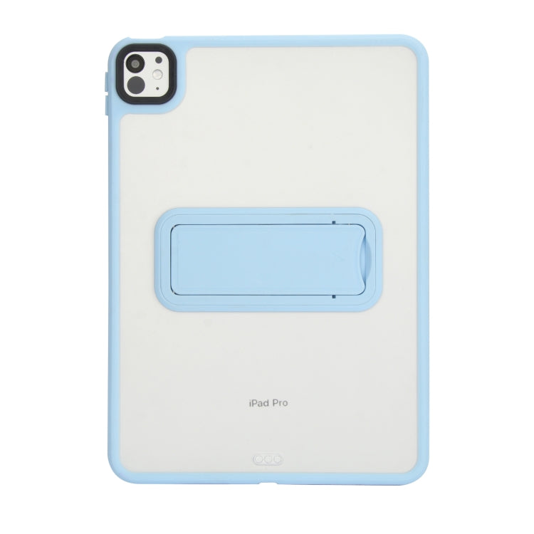 For iPad Air 11 2024 Skin Feel Holder PC Hybrid TPU Tablet Case(Light Blue) - iPad Air 11 2024 Cases by PMC Jewellery | Online Shopping South Africa | PMC Jewellery | Buy Now Pay Later Mobicred