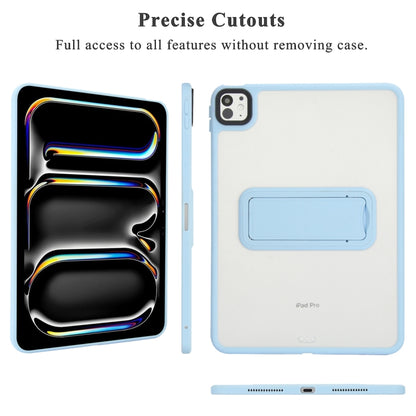 For iPad mini 2024 / mini 6 8.3 inch Skin Feel Holder PC Hybrid TPU Tablet Case(Light Blue) - iPad mini 6 Cases by PMC Jewellery | Online Shopping South Africa | PMC Jewellery | Buy Now Pay Later Mobicred