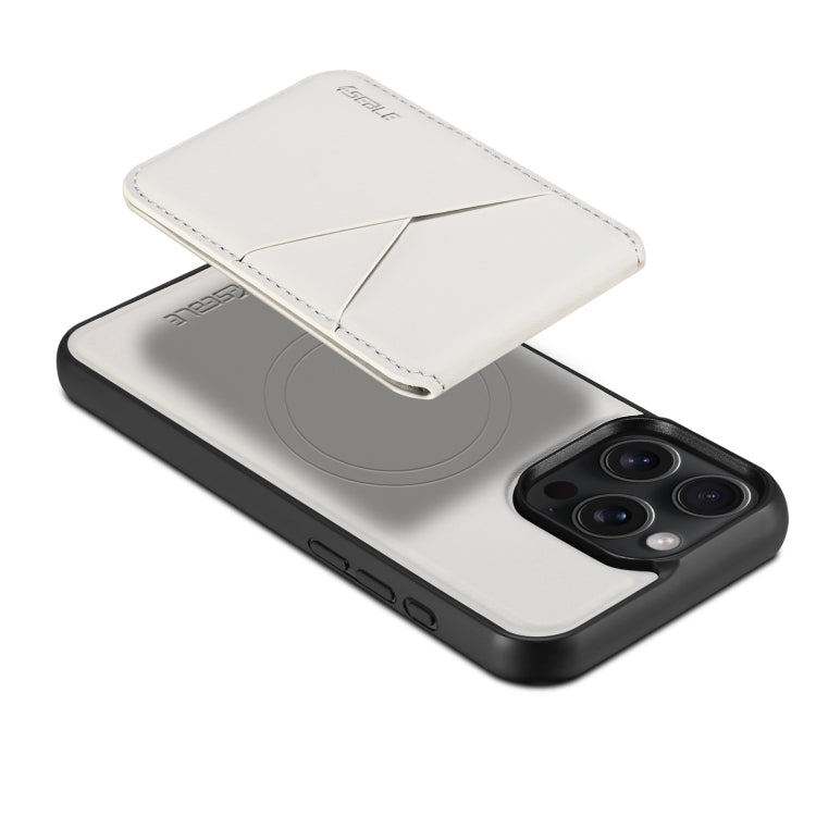 For iPhone 16 ESEBLE E3 Plain Texture Card Slots MagSafe RFID Leather Case(Ivory) - iPhone 16 Cases by ESEBLE | Online Shopping South Africa | PMC Jewellery | Buy Now Pay Later Mobicred