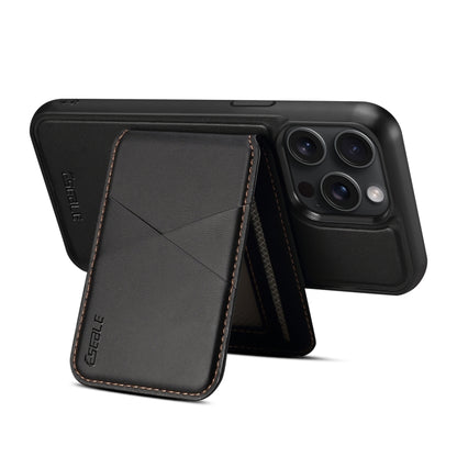 For iPhone 16 Pro ESEBLE E3 Plain Texture Card Slots MagSafe RFID Leather Case(Black) - iPhone 16 Pro Cases by ESEBLE | Online Shopping South Africa | PMC Jewellery | Buy Now Pay Later Mobicred