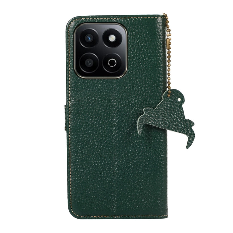 For Honor Play 60 Plus Genuine Leather Litchi Texture RFID Leather Phone Case(Green) - free shipping - PMC TechLife - Order now!