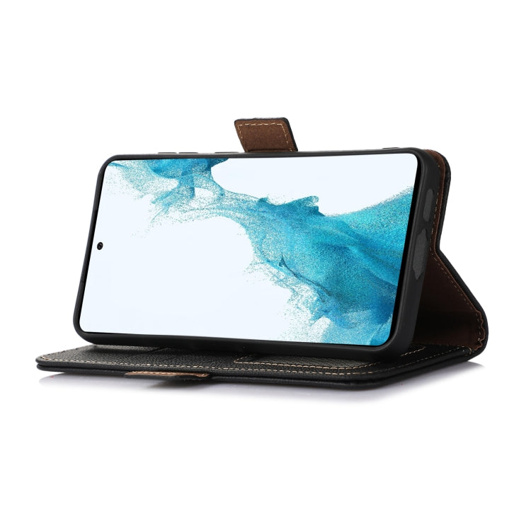 For Honor Play 60 Plus / 200 Smart Side-Magnetic TJ Genuine Leather RFID Phone Case(Black) - Honor Cases by PMC TechLife | Online Shopping South Africa | PMC TechLife | Buy Now Pay Later Mobicred