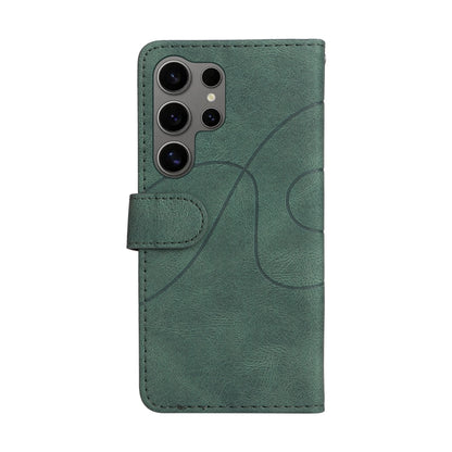 For Samsung Galaxy S25 Ultra 5G Dual-color Splicing Flip Leather Phone Case(Green) - Galaxy S25 Ultra 5G Cases by PMC Jewellery | Online Shopping South Africa | PMC Jewellery | Buy Now Pay Later Mobicred