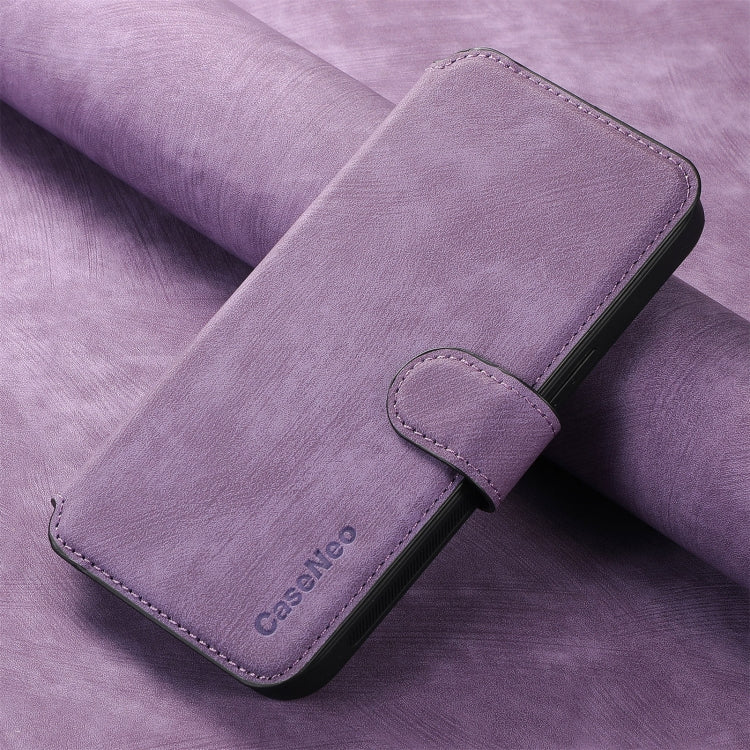 For iPhone 16 Pro CaseNeo MagSafe RFID Anti-theft Retro Leather Phone Case(Purple) - iPhone 16 Pro Cases by CaseNeo | Online Shopping South Africa | PMC Jewellery | Buy Now Pay Later Mobicred