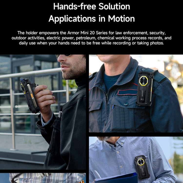 For Ulefone Armor mini 20T Pro / 20 Pro Ulefone Back Clip Phone Case(Black) - free shipping - PMC Jewellery - Order now!