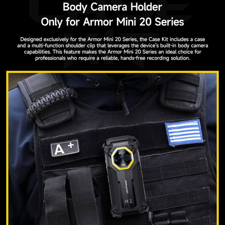 For Ulefone Armor mini 20T Pro / 20 Pro Ulefone Back Clip Phone Case(Black) - free shipping - PMC Jewellery - Order now!