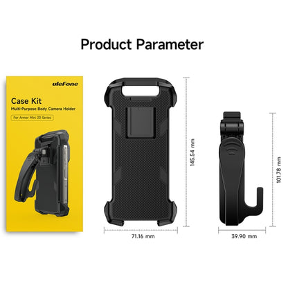 For Ulefone Armor mini 20T Pro / 20 Pro Ulefone Back Clip Phone Case(Black) - Ulefone Cases by Ulefone | Online Shopping South Africa | PMC Jewellery | Buy Now Pay Later Mobicred