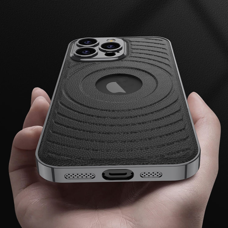 For iPhone 16 Pro Max GKK Plating Leather Wave MagSafe Phone Case(Copper) - free shipping - PMC Jewellery - Order now!