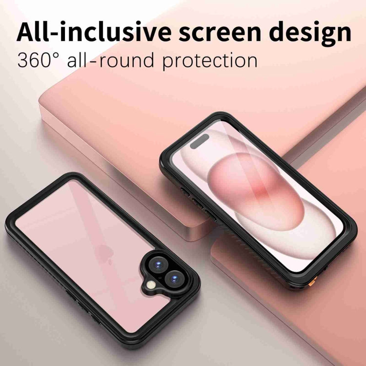 For iPhone 16 RedPepper IP68 Waterproof Triple-proof Phone Case(Black) - free shipping - PMC Jewellery - Order now!