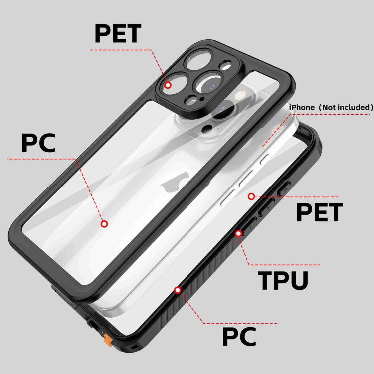 For iPhone 16 Pro RedPepper IP68 Waterproof Triple-proof Phone Case(Black) - iPhone 16 Pro Cases by RedPepper | Online Shopping South Africa | PMC Jewellery | Buy Now Pay Later Mobicred