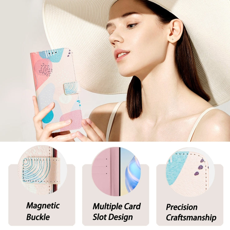 For iPhone 16e Art Colored Drawing Pattern Leather Phone Case(Graffiti puzzle) - free shipping - PMC TechLife - Order now!