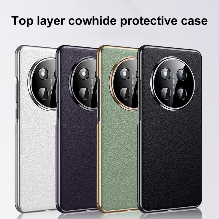 For Honor X60 Genuine Leather PC Phone Case(Dark Purple) - free shipping - PMC TechLife - Order now!