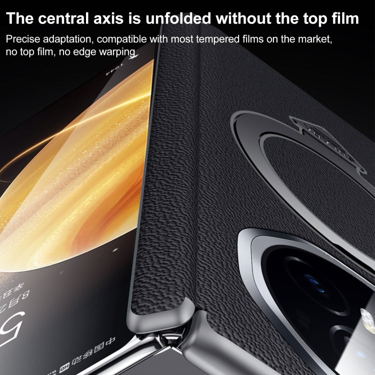 For Honor Magic V3 SULADA Top Grain Leather MagSafe Magnetic Holder Phone Case(Blue) - free shipping - PMC TechLife - Order now!