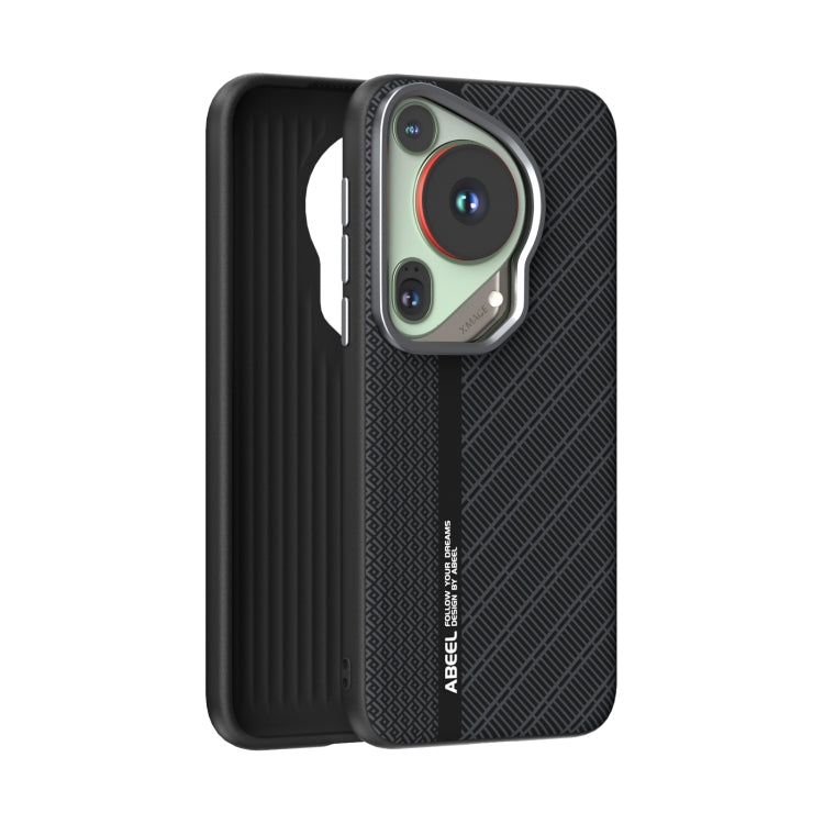 For Huawei Pura 70 Ultra ABEEL 6D Micro Relief MagSafe Magnetic Phone Case(Black) - Huawei Cases by PMC Jewellery | Online Shopping South Africa | PMC Jewellery | Buy Now Pay Later Mobicred