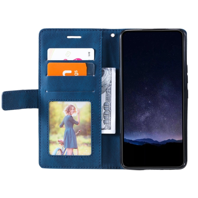 For Samsung Galaxy S25 Ultra 5G Skin Feel Splicing Leather Phone Case(Blue) - Galaxy S25 Ultra 5G Cases by PMC Jewellery | Online Shopping South Africa | PMC Jewellery | Buy Now Pay Later Mobicred